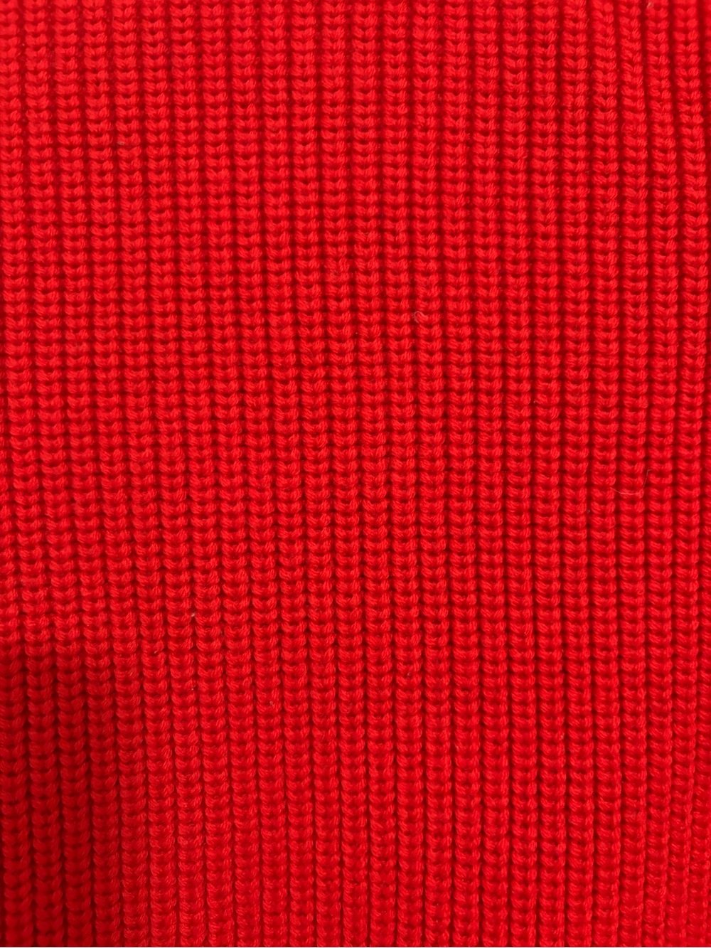 Sandro Red Ribbed Crewneck Sweater - Picture 3 of 6